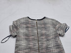 Vestido Tommy Hilfiger Manga Corta Gris/rosa Talla 4