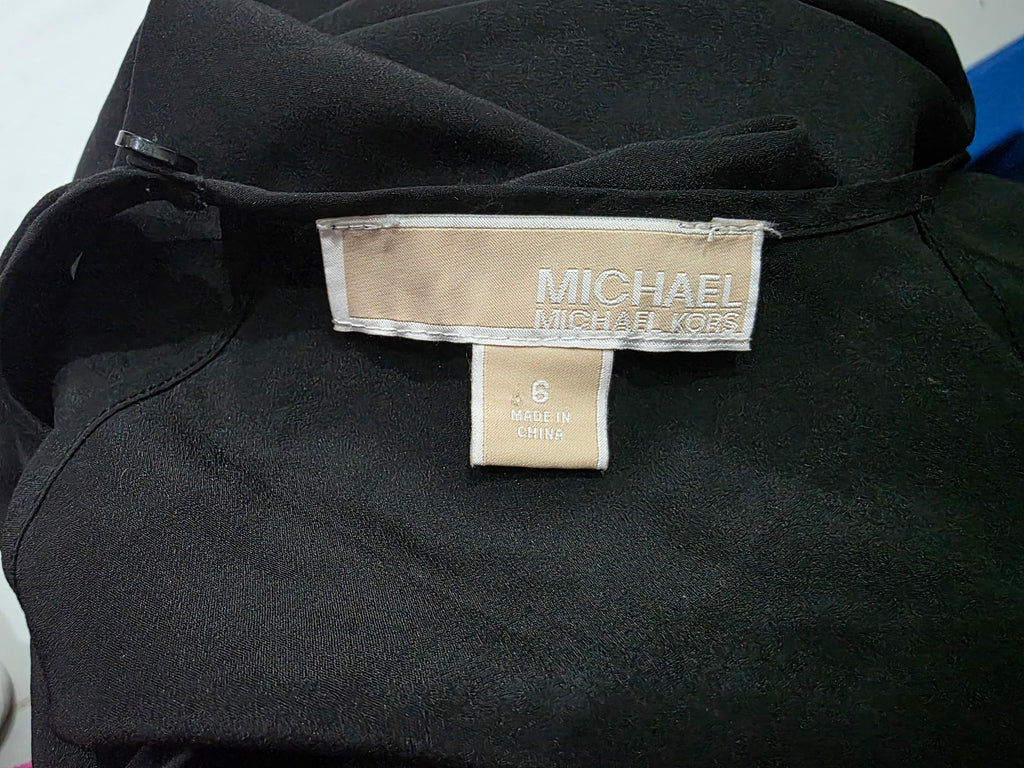 Blusa Michael Kors De Mujer Talla 6 Color Negro Sin Mangas