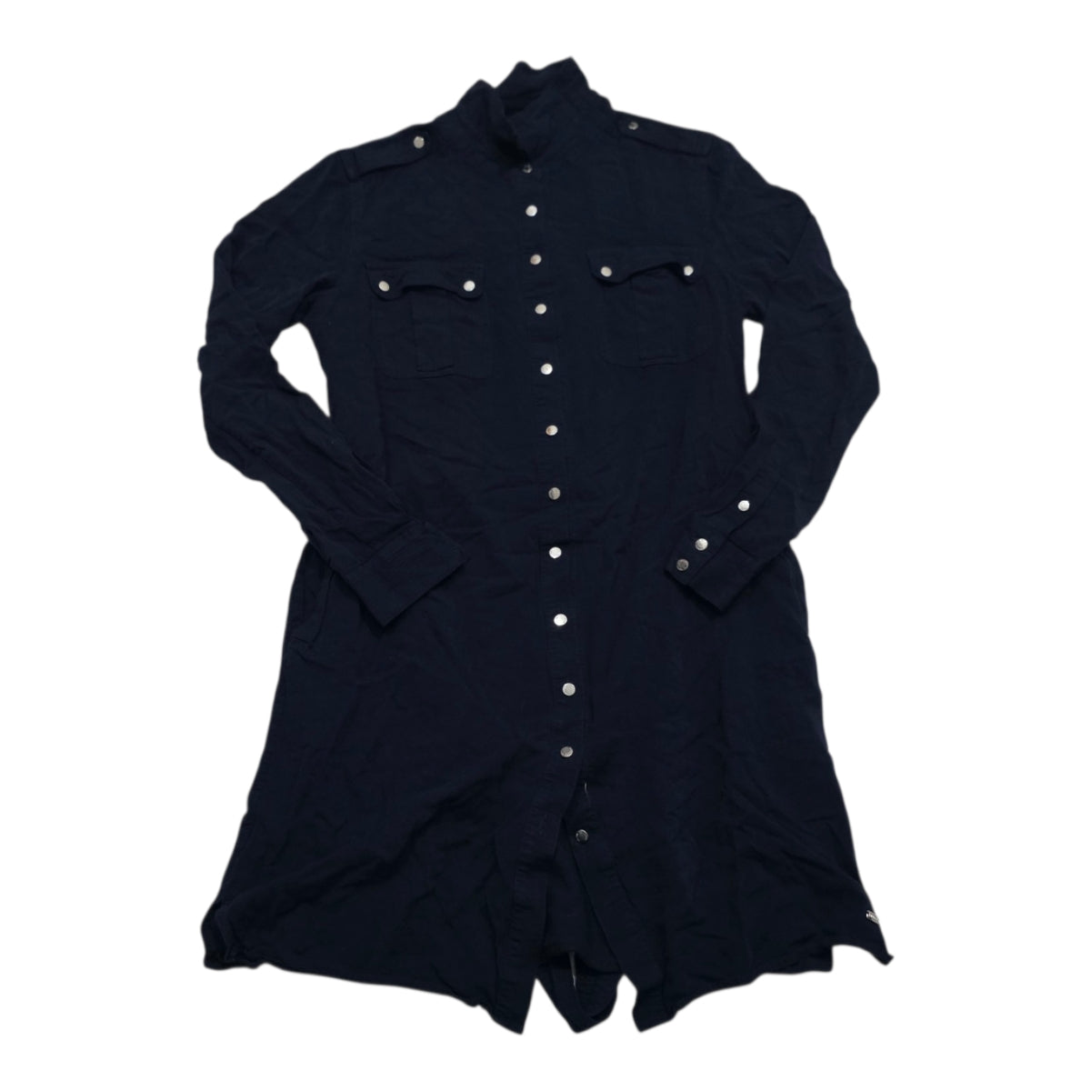 Vestido Camisero Tommy Hilfiger Mujer Talla 6 Azul Marino