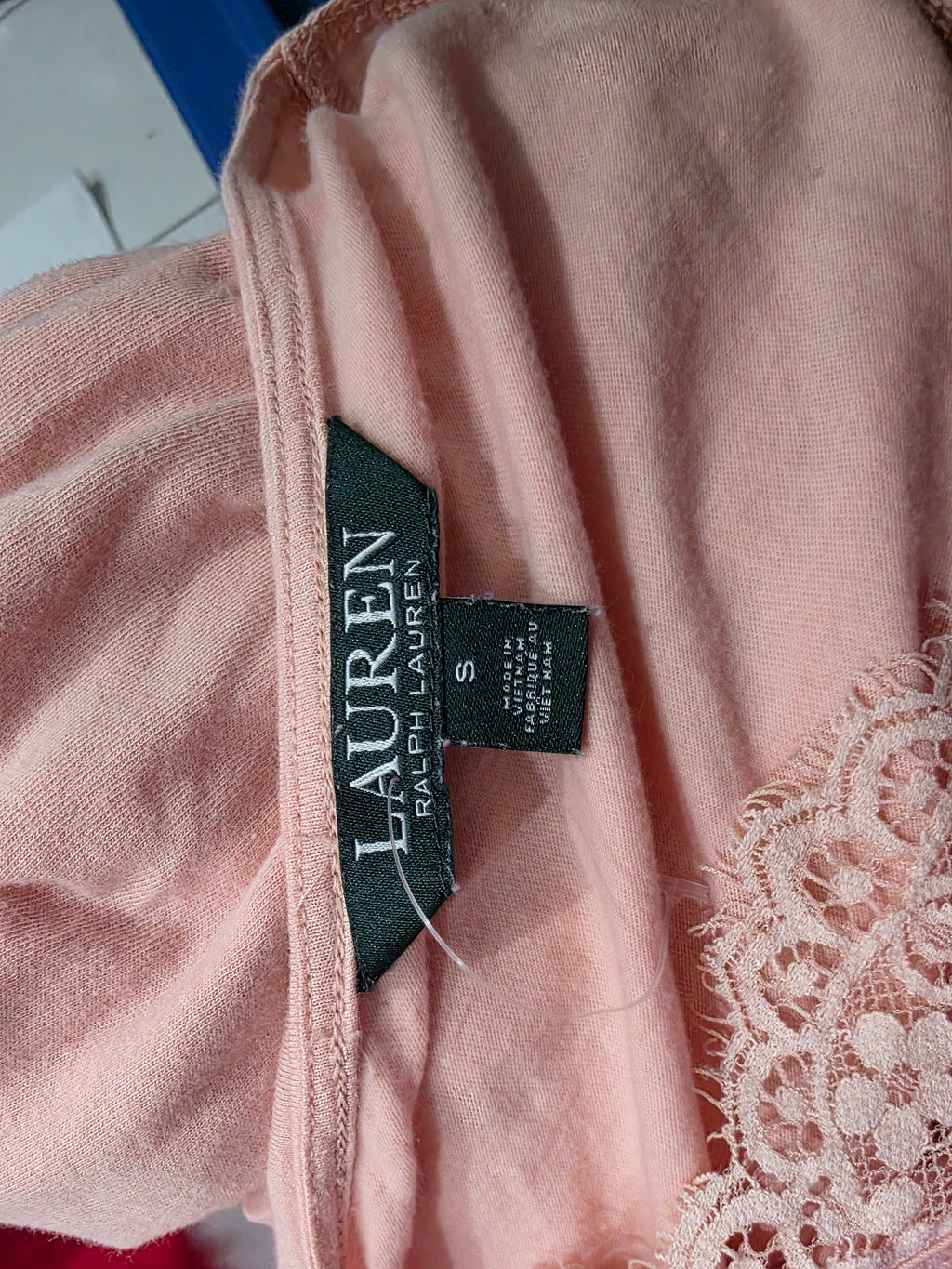 Playera Ralph Lauren Talla Chica Manga Corta Rosa Claro