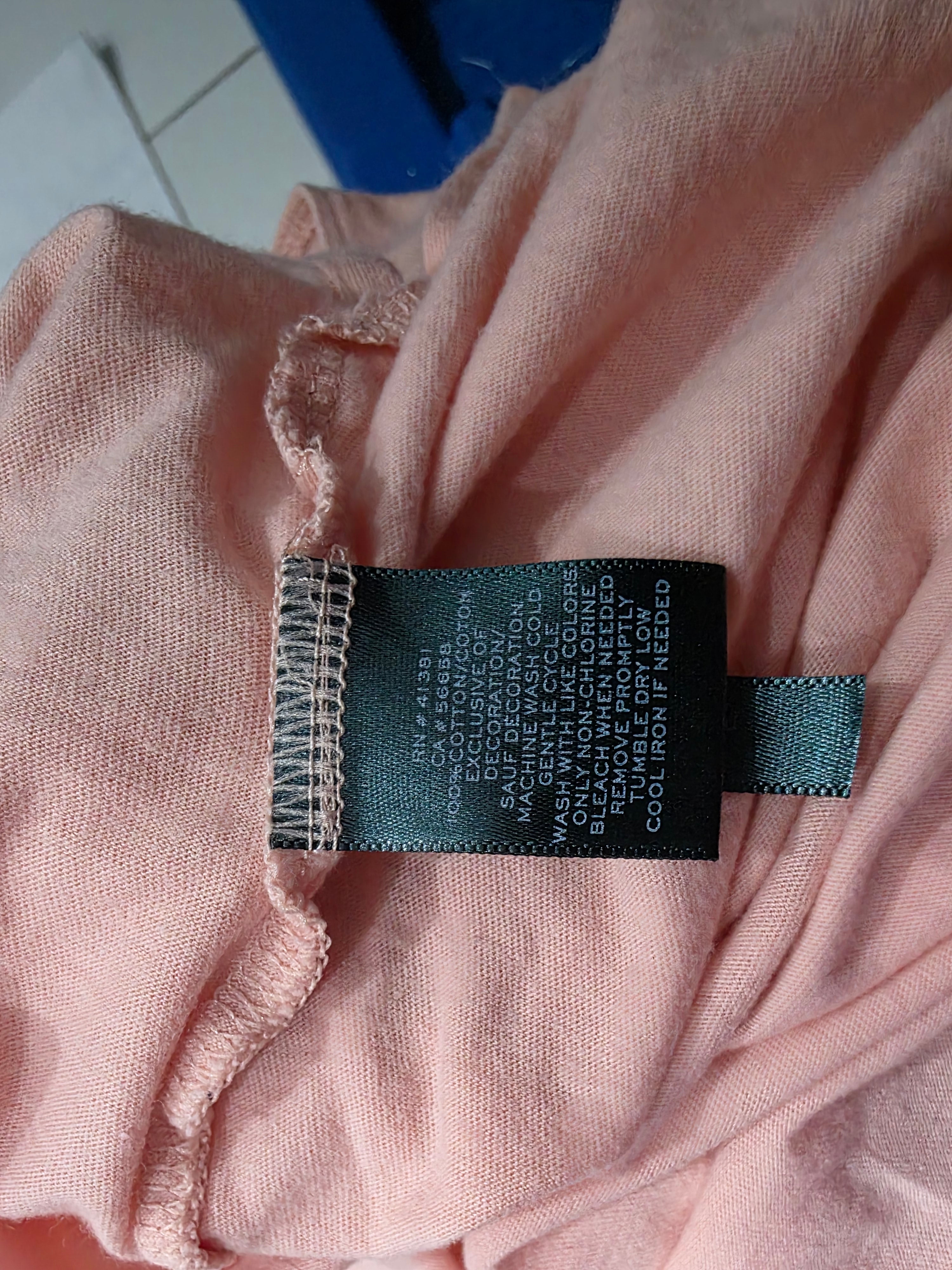 Playera Ralph Lauren Talla Chica Manga Corta Rosa Claro