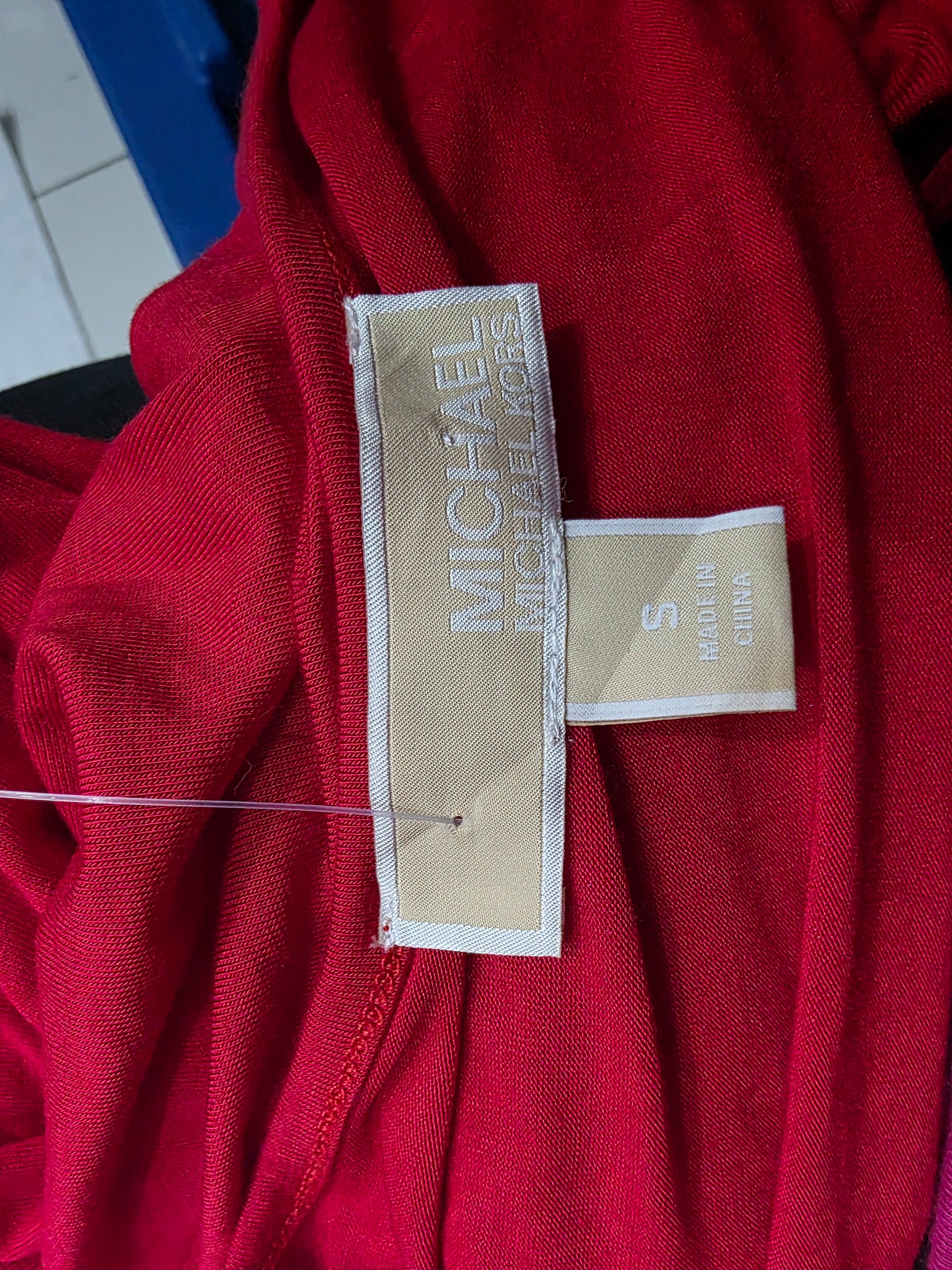 Bluson Michael Kors Mujer Talla Chica Manga 3/4 Color Rojo