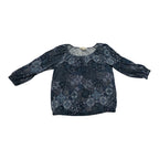 Blusa Michael Kors Mujer Chica Manga 3/4 Azul Con Figuras