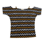 Blusa Michael Kors Amarillo/negro Talla Chica