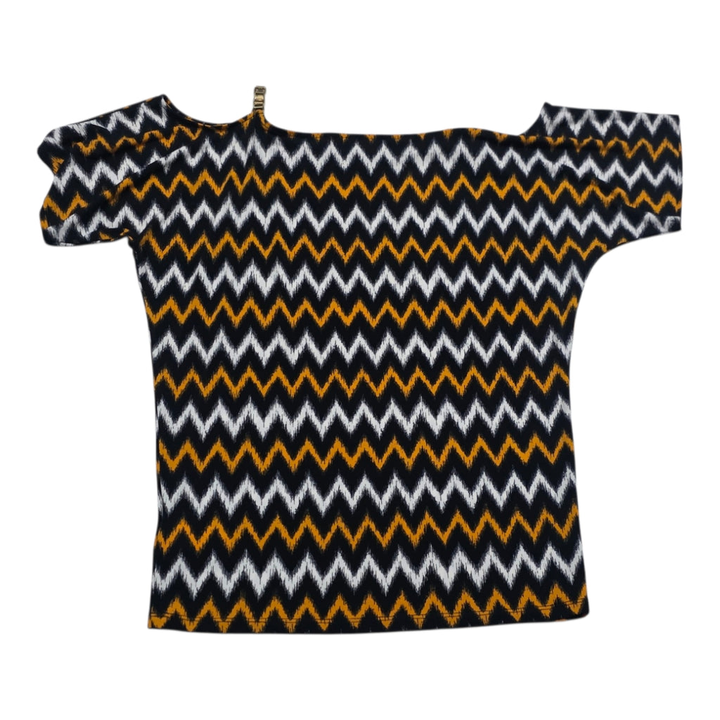 Blusa Michael Kors Amarillo/negro Talla Chica