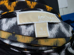 Blusa Michael Kors Amarillo/negro Talla Chica
