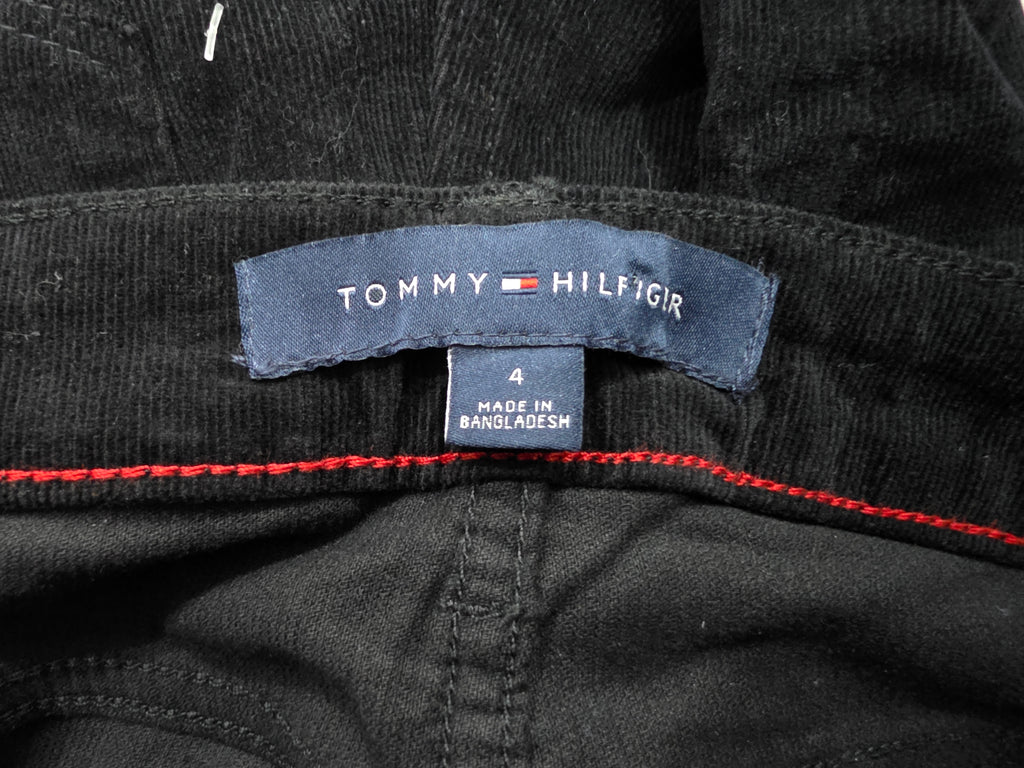 Pantalon Tommy Hilfiger De Pana Color Negro Talla 4