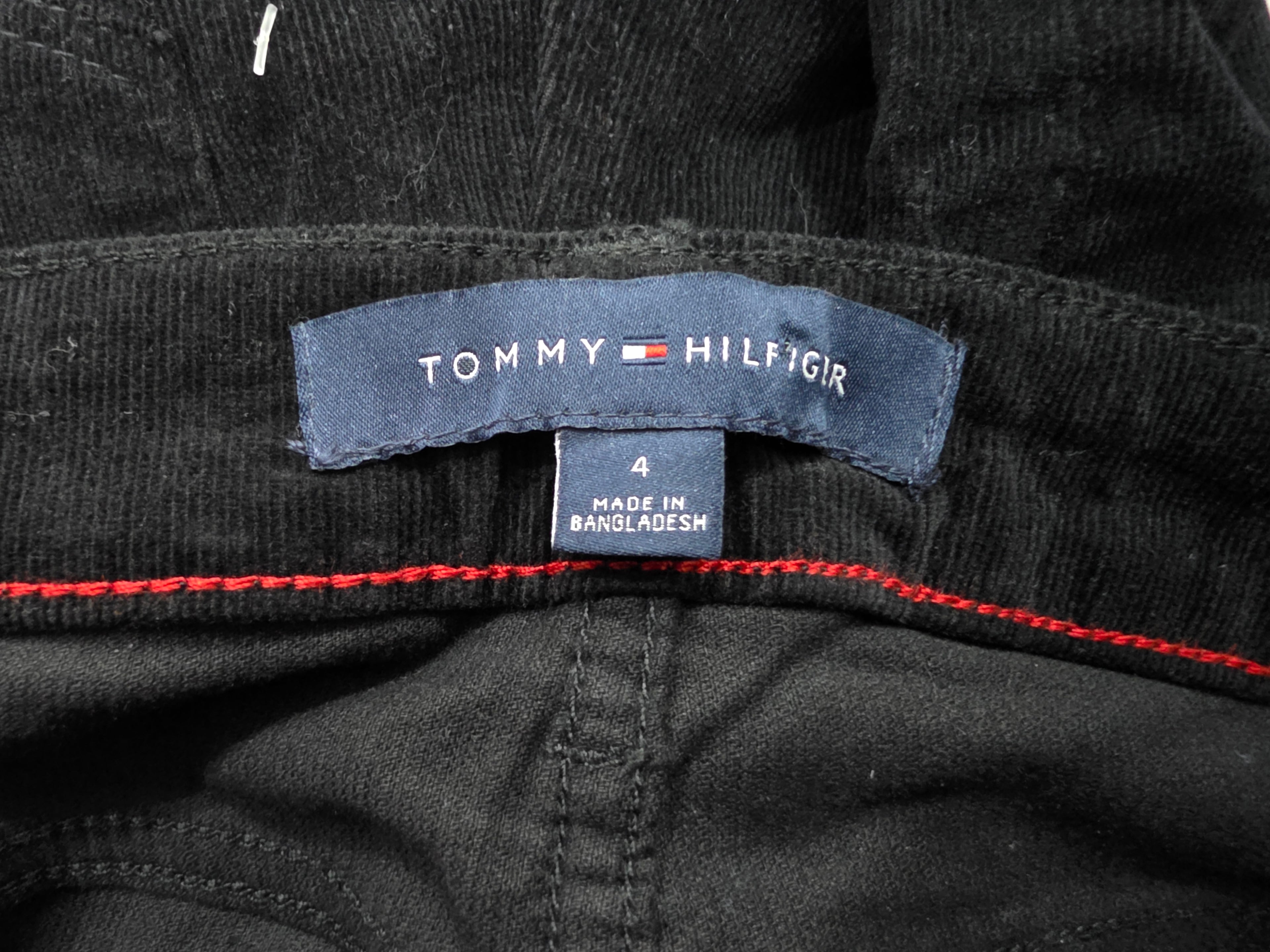 Pantalon Tommy Hilfiger De Pana Color Negro Talla 4