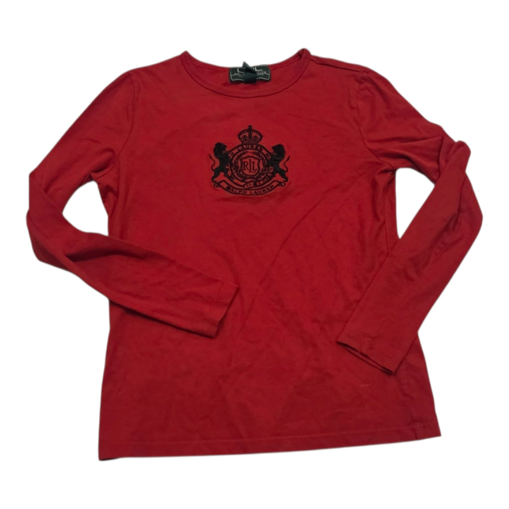 Playera Ralph Lauren Active Extra Chica De Mujer Color Rojo