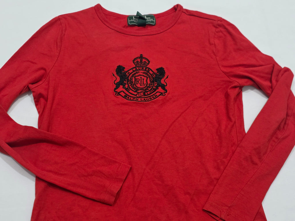 Playera Ralph Lauren Active Extra Chica De Mujer Color Rojo
