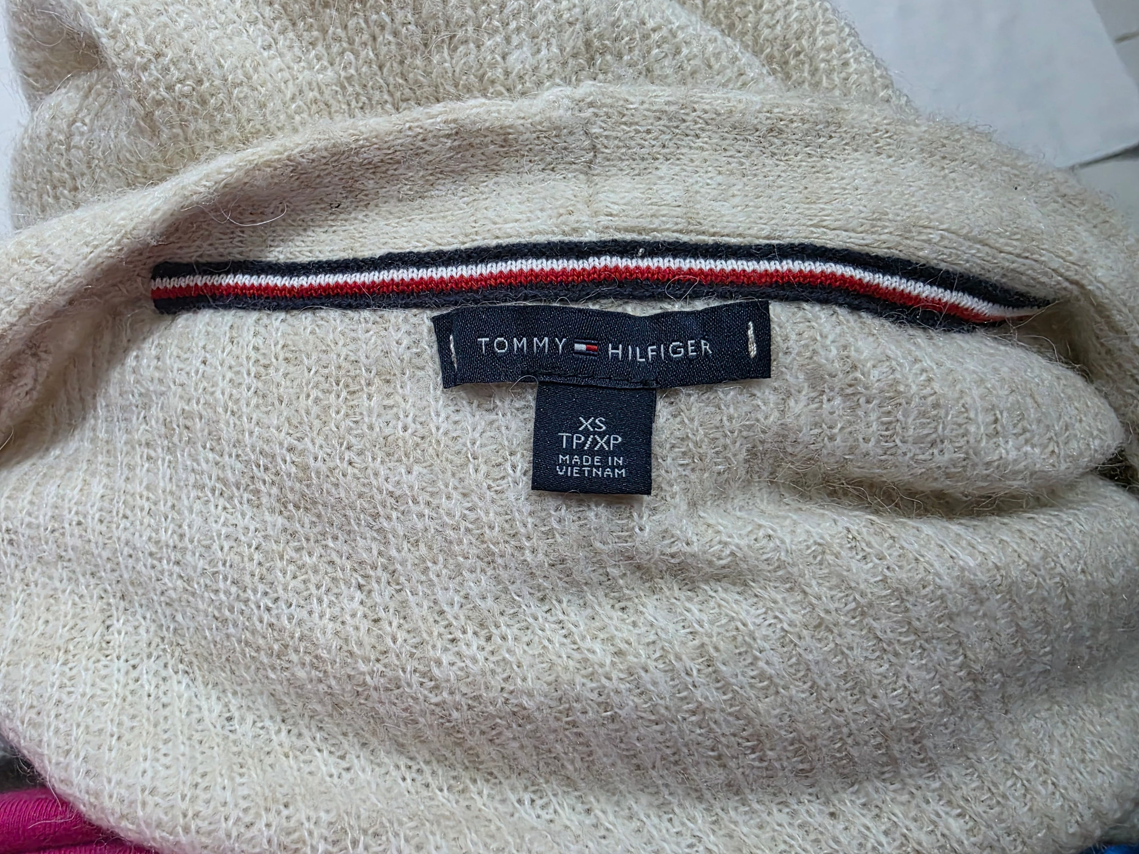 Cardigan Tommy Hilfiger Mujer Color Cafe Claro Extra Chica