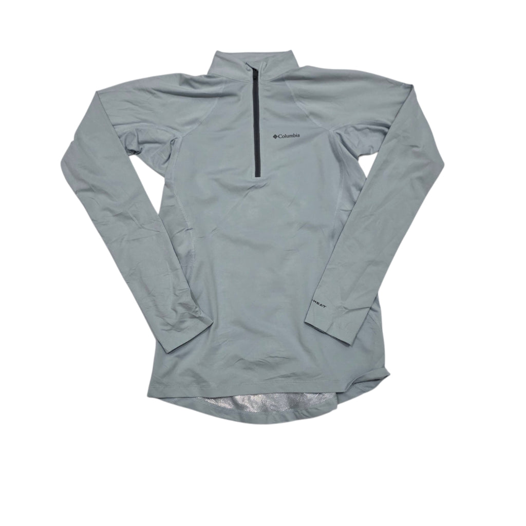 Playera Cierre Columbia Omniheat Extrachica Gris Mujer