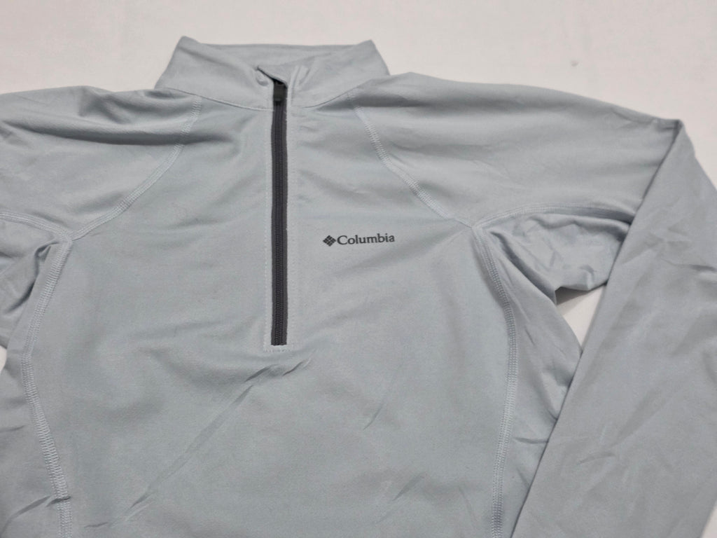 Playera Cierre Columbia Omniheat Extrachica Gris Mujer