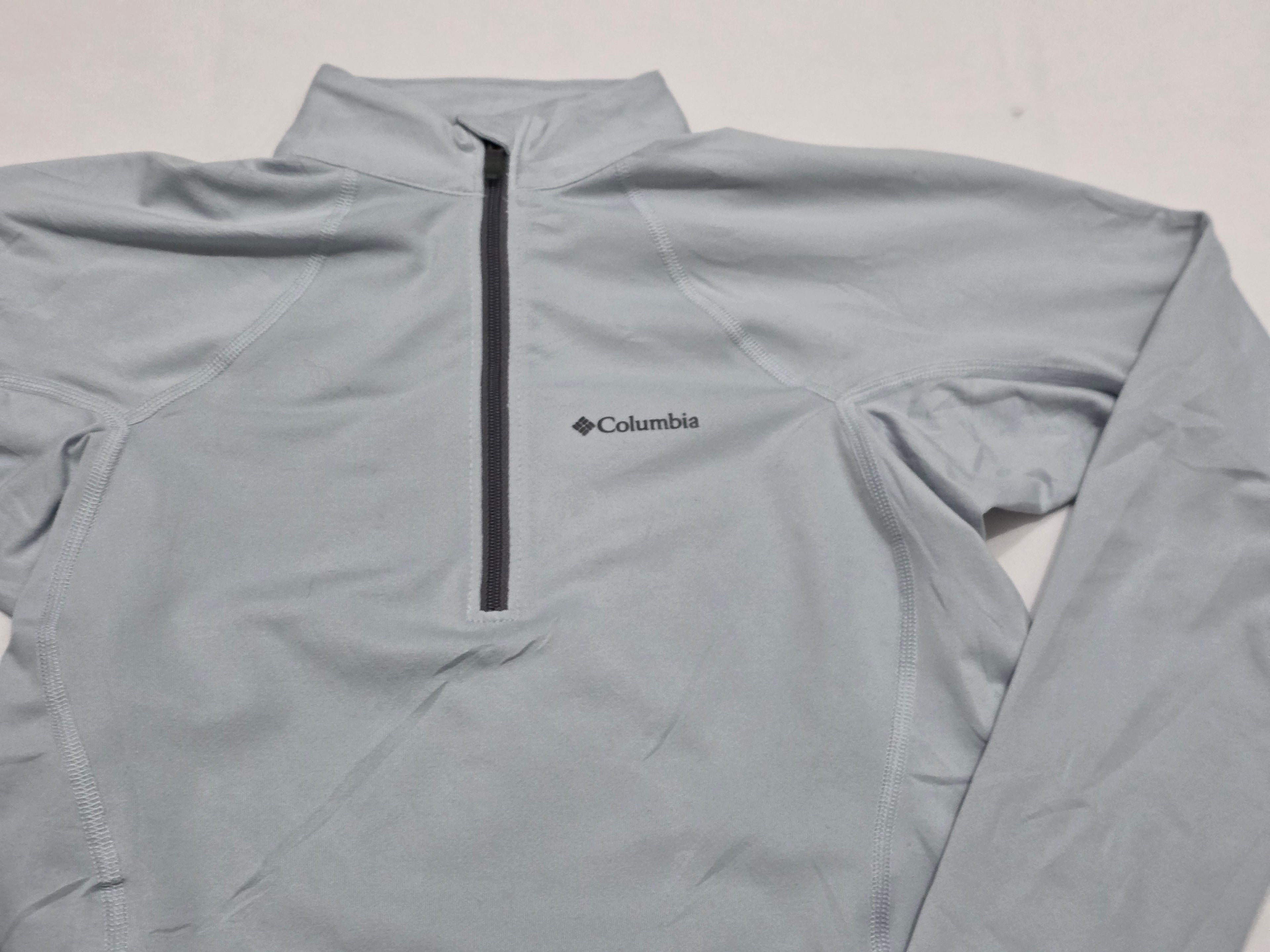 Playera Cierre Columbia Omniheat Extrachica Gris Mujer