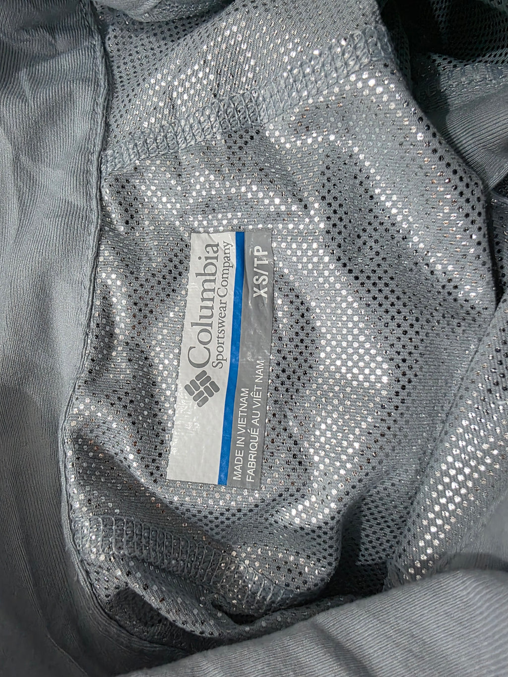 Playera Cierre Columbia Omniheat Extrachica Gris Mujer