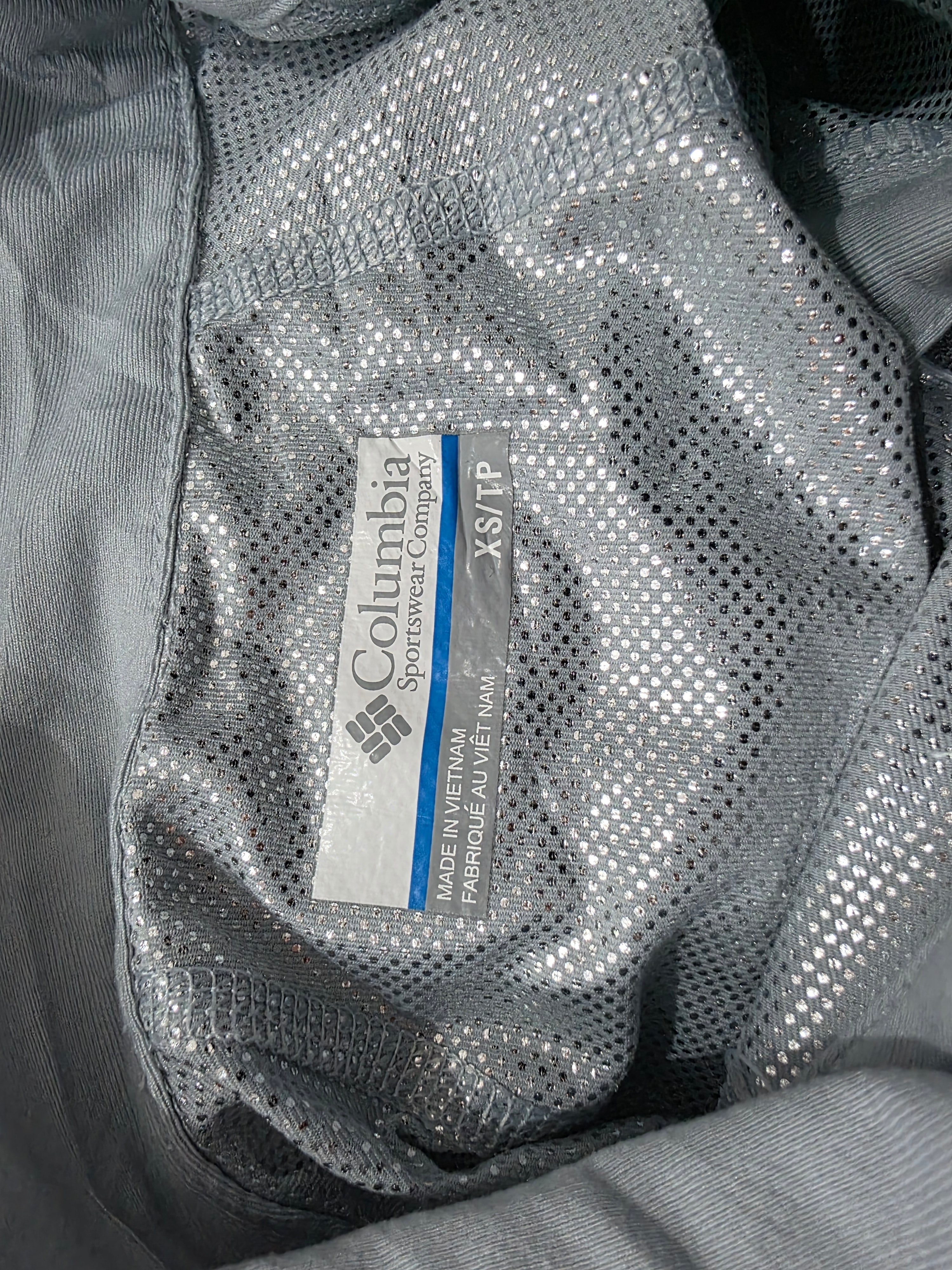 Playera Cierre Columbia Omniheat Extrachica Gris Mujer