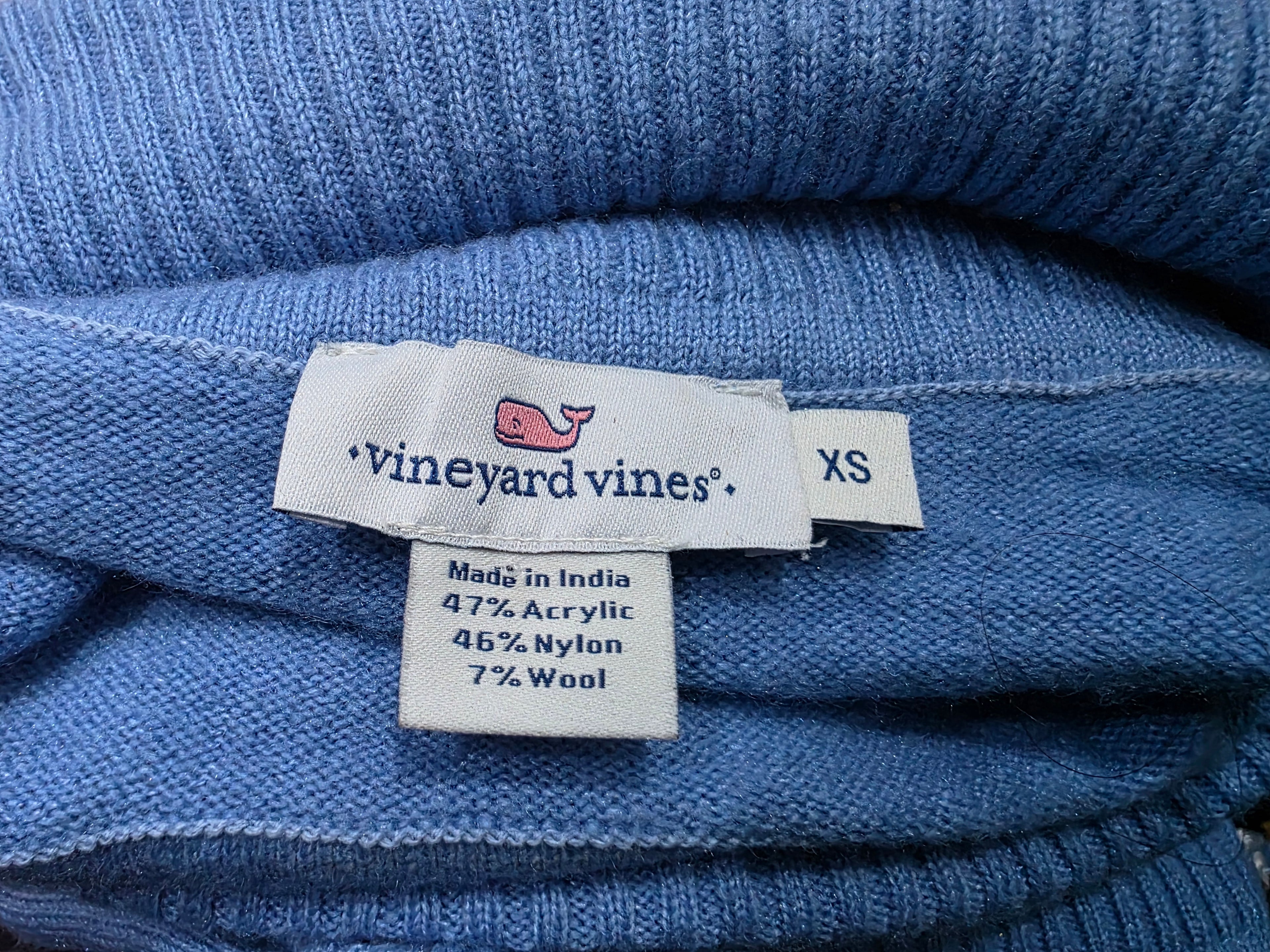 Sueter Vineyard Vines De Mujer Extra Chica Azul Celeste