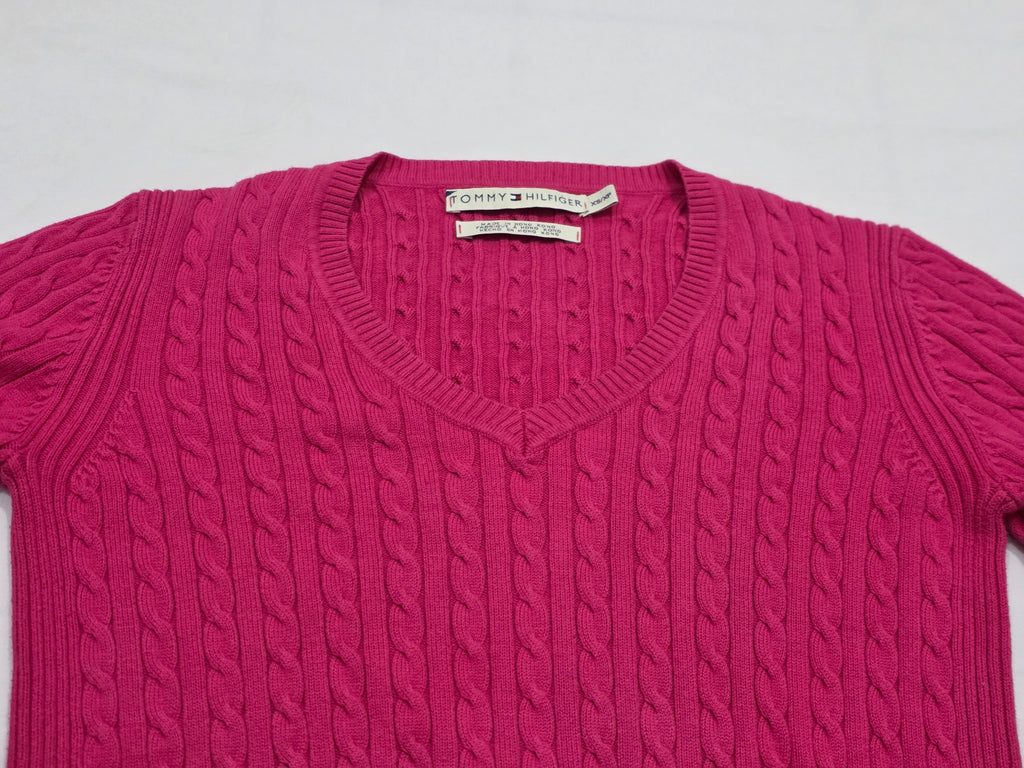 Sueter Tommy Hilfiger Extra Chico De Mujer Color Bugambilia