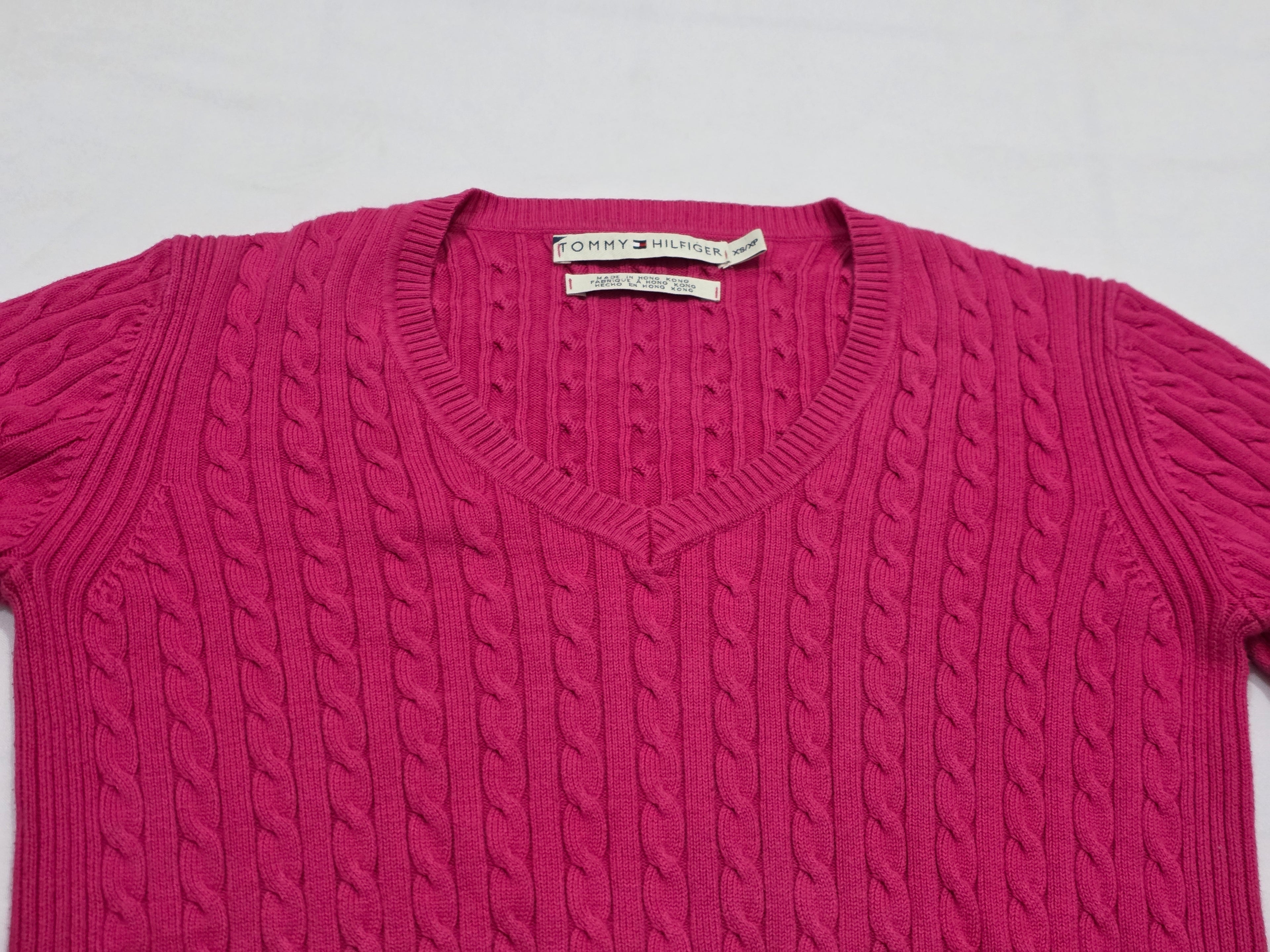 Sueter Tommy Hilfiger Extra Chico De Mujer Color Bugambilia