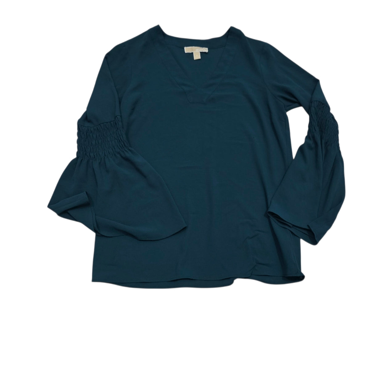 Blusa Michael Kors Mujer Chica Azul Petróleo Manga Amplia