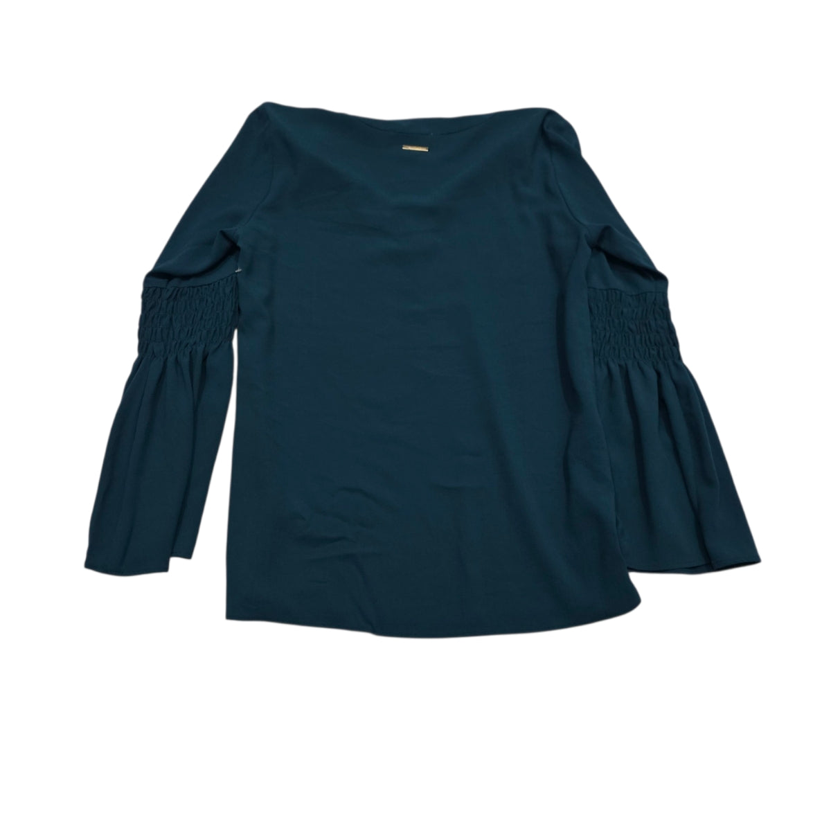 Blusa Michael Kors Mujer Chica Azul Petróleo Manga Amplia