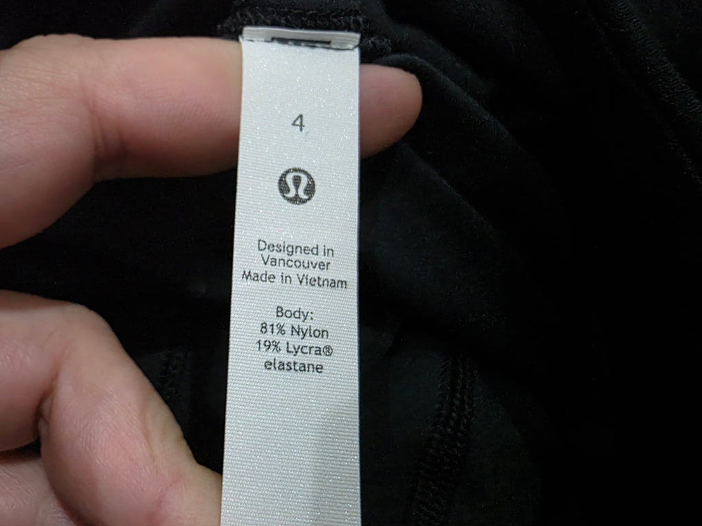 Jogger Lululemon De Mujer Talla 4 Color Negro