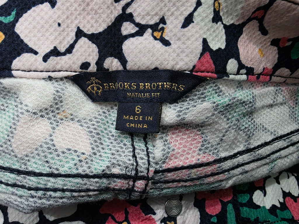 Pantalon Floreado Brooks Brothers De Mujer Talla 6