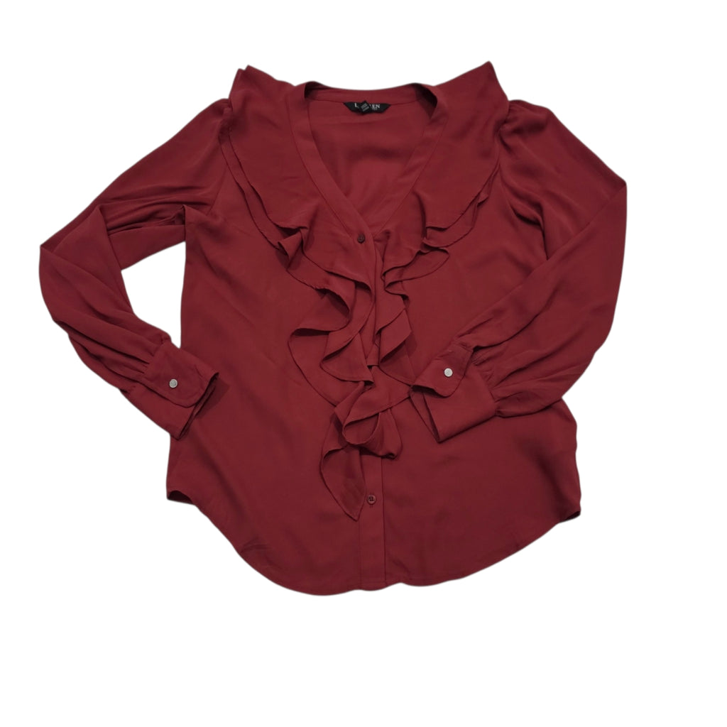 Blusa Ralph Lauren De Mujer Talla Chica Coral Oscuro