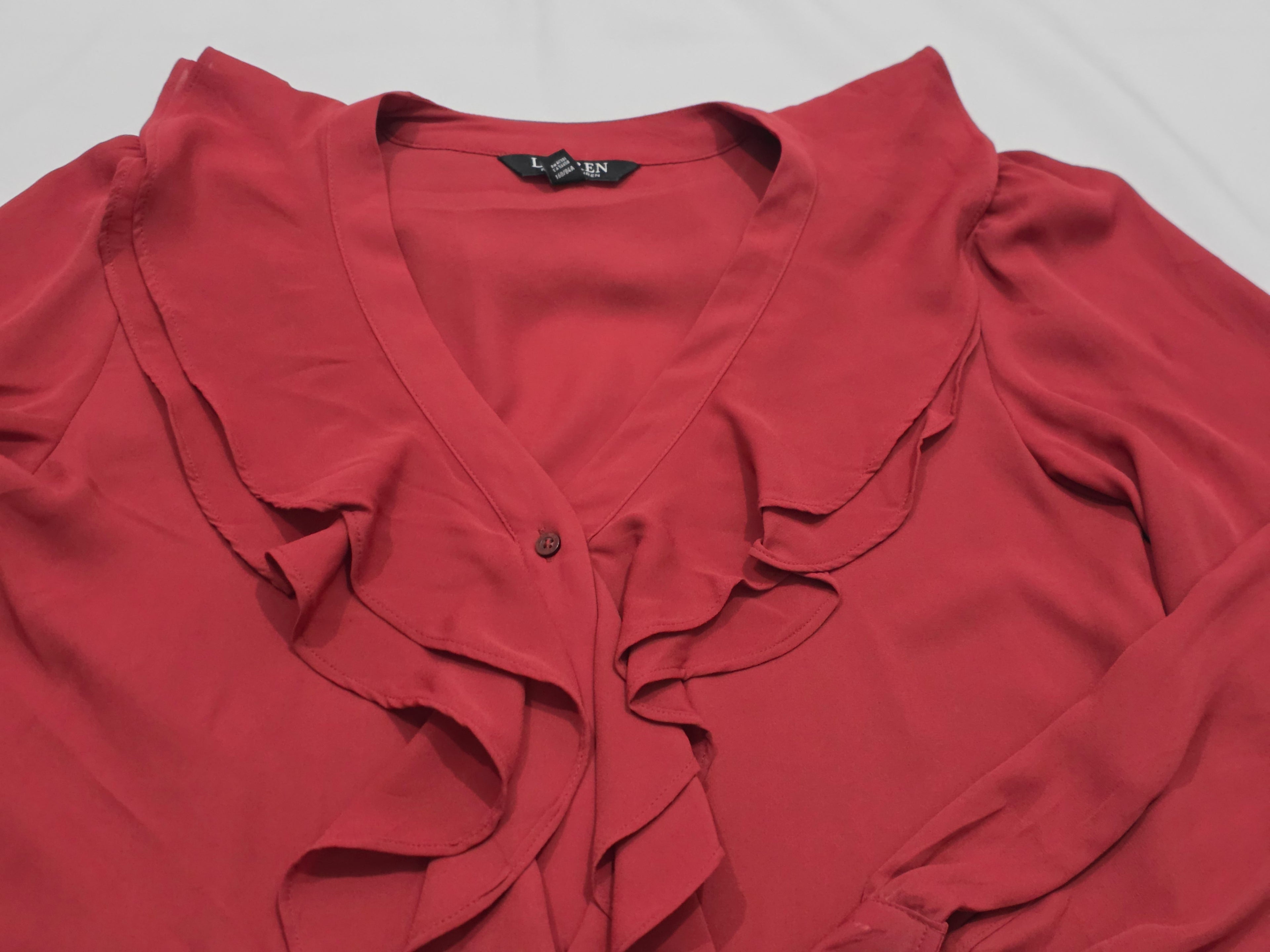 Blusa Ralph Lauren De Mujer Talla Chica Coral Oscuro