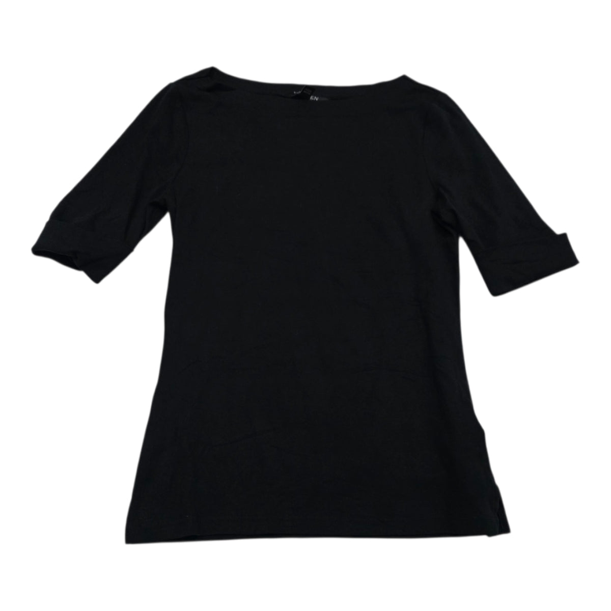 Playera Ralph Lauren Black Mujer Tal Chica Negro Manga Corta