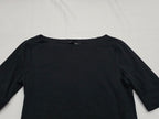 Playera Ralph Lauren Black Mujer Tal Chica Negro Manga Corta