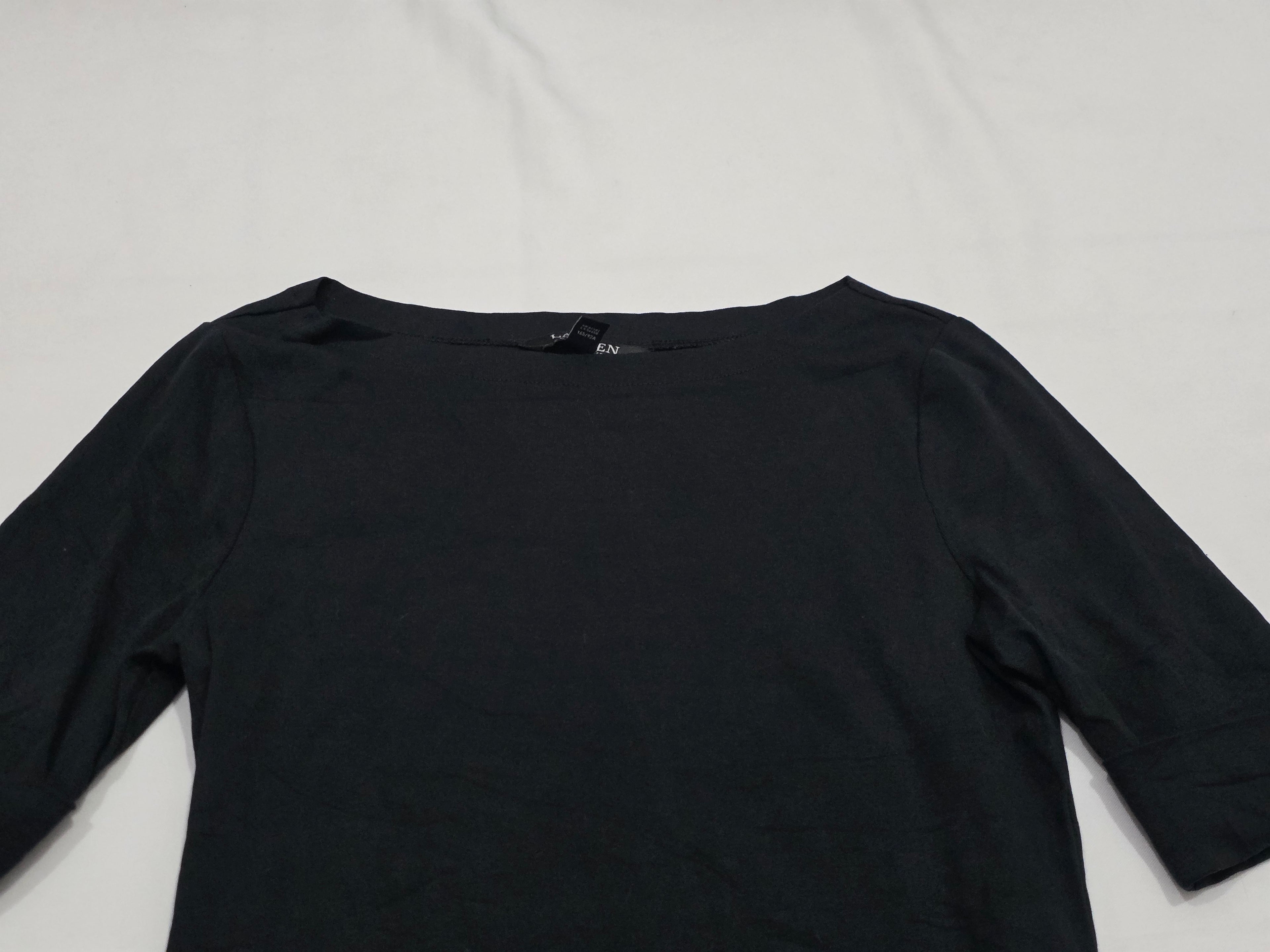 Playera Ralph Lauren Black Mujer Tal Chica Negro Manga Corta