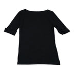 Playera Ralph Lauren Black Mujer Tal Chica Negro Manga Corta