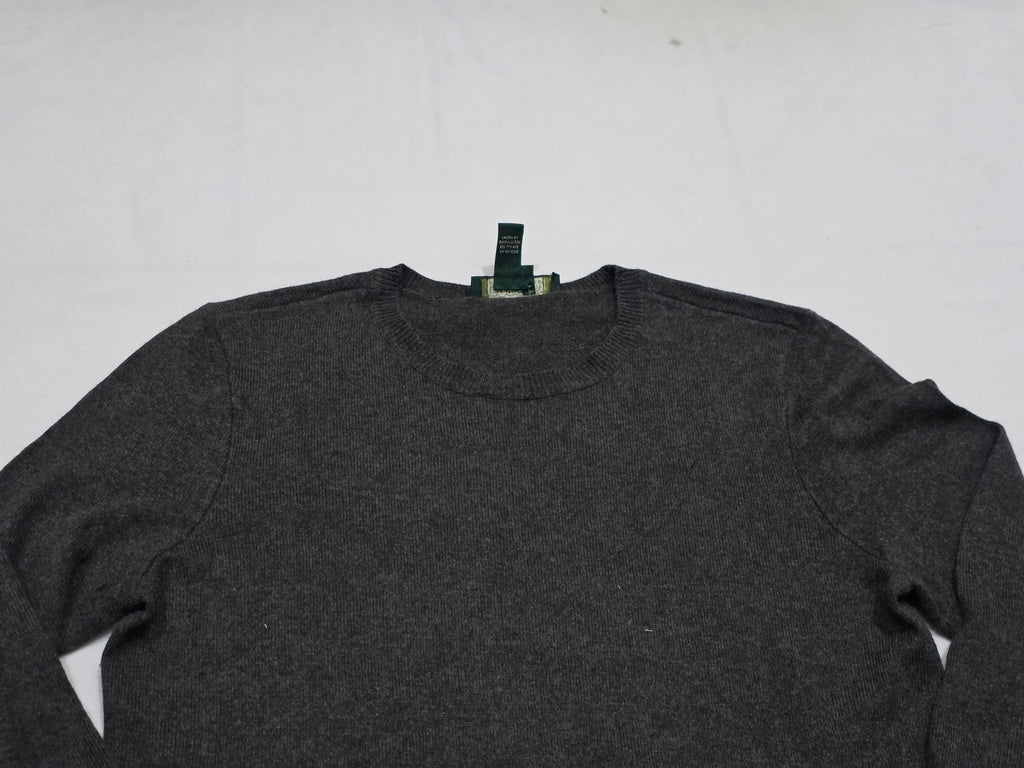 Sueter Ralph Lauren Mediana De Mujer Color Gris Oscuro