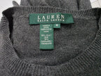 Sueter Ralph Lauren Mediana De Mujer Color Gris Oscuro