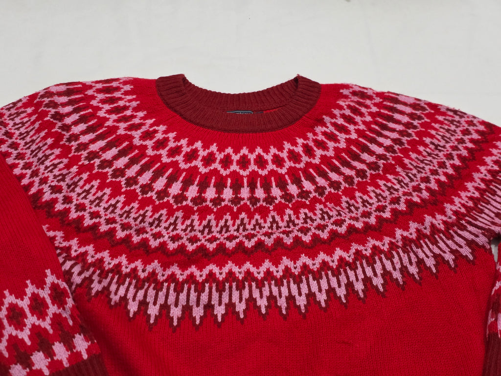 Sueter Corto Vineyard Vines Lana Color Rojo Mediano De Mujer