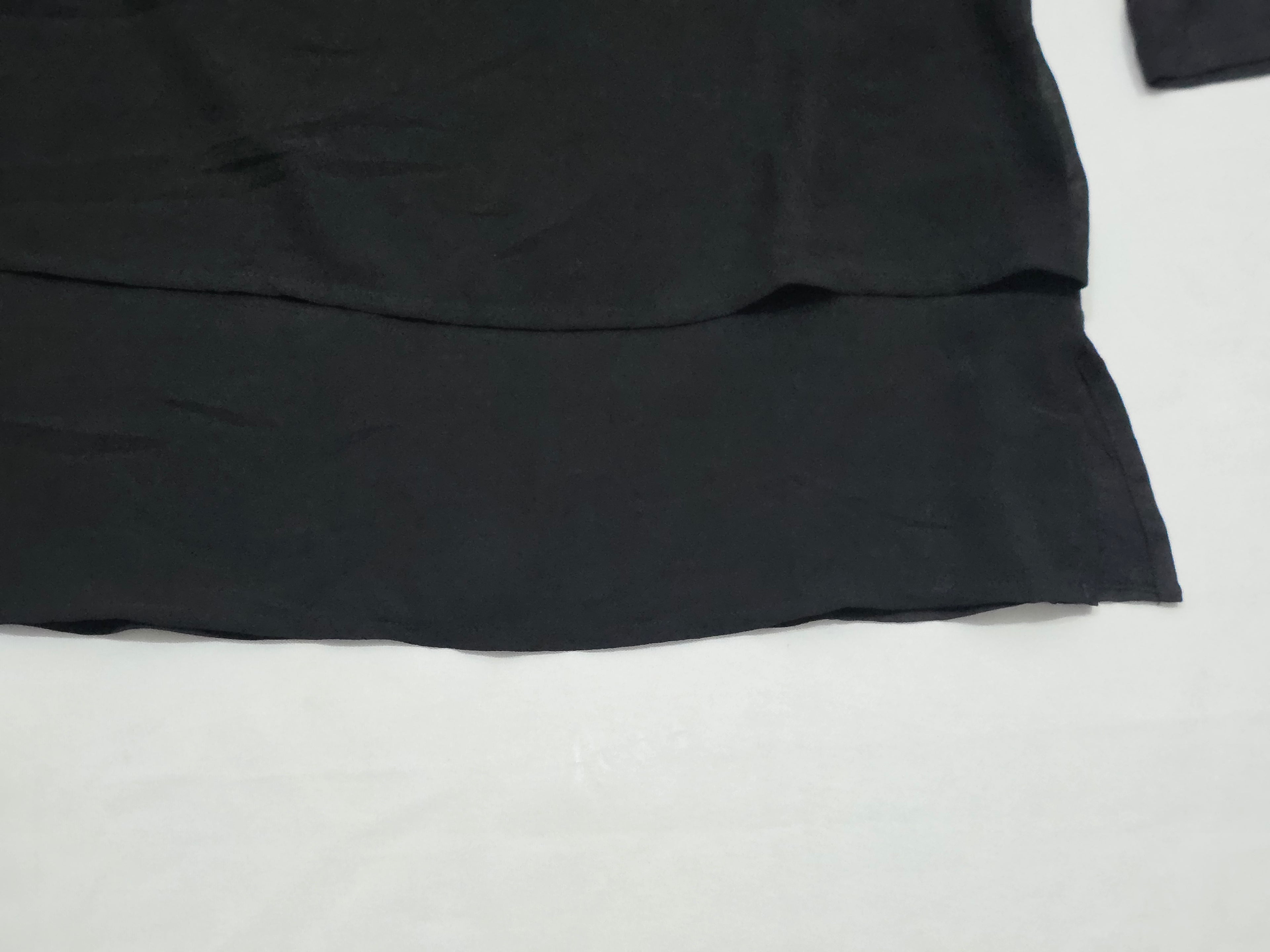 Blusa Ligera Michael Kors Mujer Tall Mediana Negra Manga 3/4