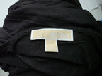 Blusa Ligera Michael Kors Mujer Tall Mediana Negra Manga 3/4