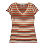 Playera Tommy Hilfiger De Mujer Talla Mediana Naranja/cafe