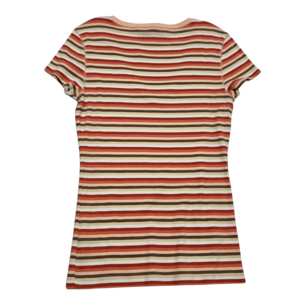 Playera Tommy Hilfiger De Mujer Talla Mediana Naranja/cafe