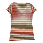 Playera Tommy Hilfiger De Mujer Talla Mediana Naranja/cafe