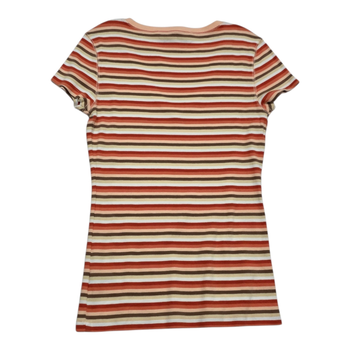 Playera Tommy Hilfiger De Mujer Talla Mediana Naranja/cafe