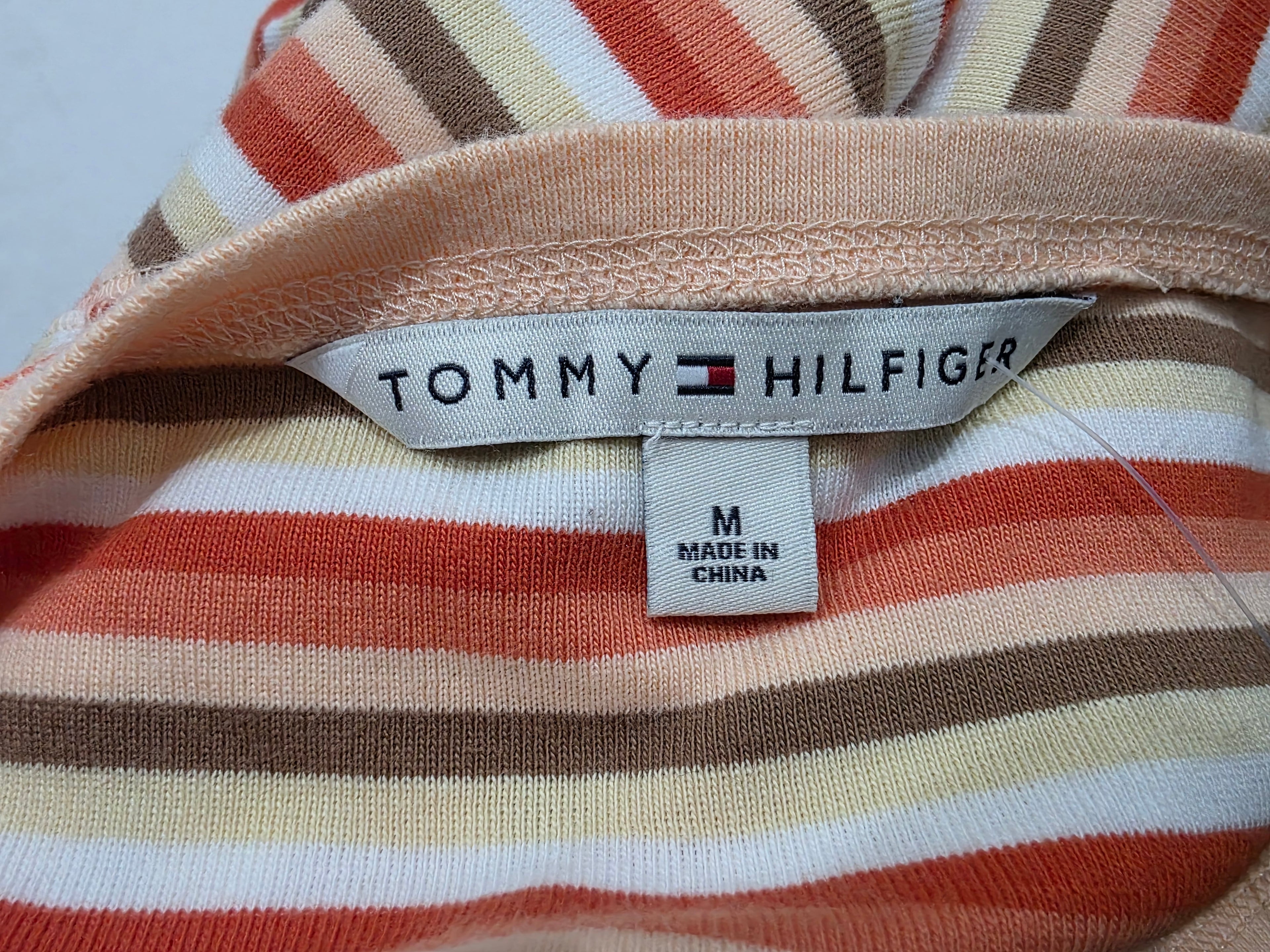 Playera Tommy Hilfiger De Mujer Talla Mediana Naranja/cafe