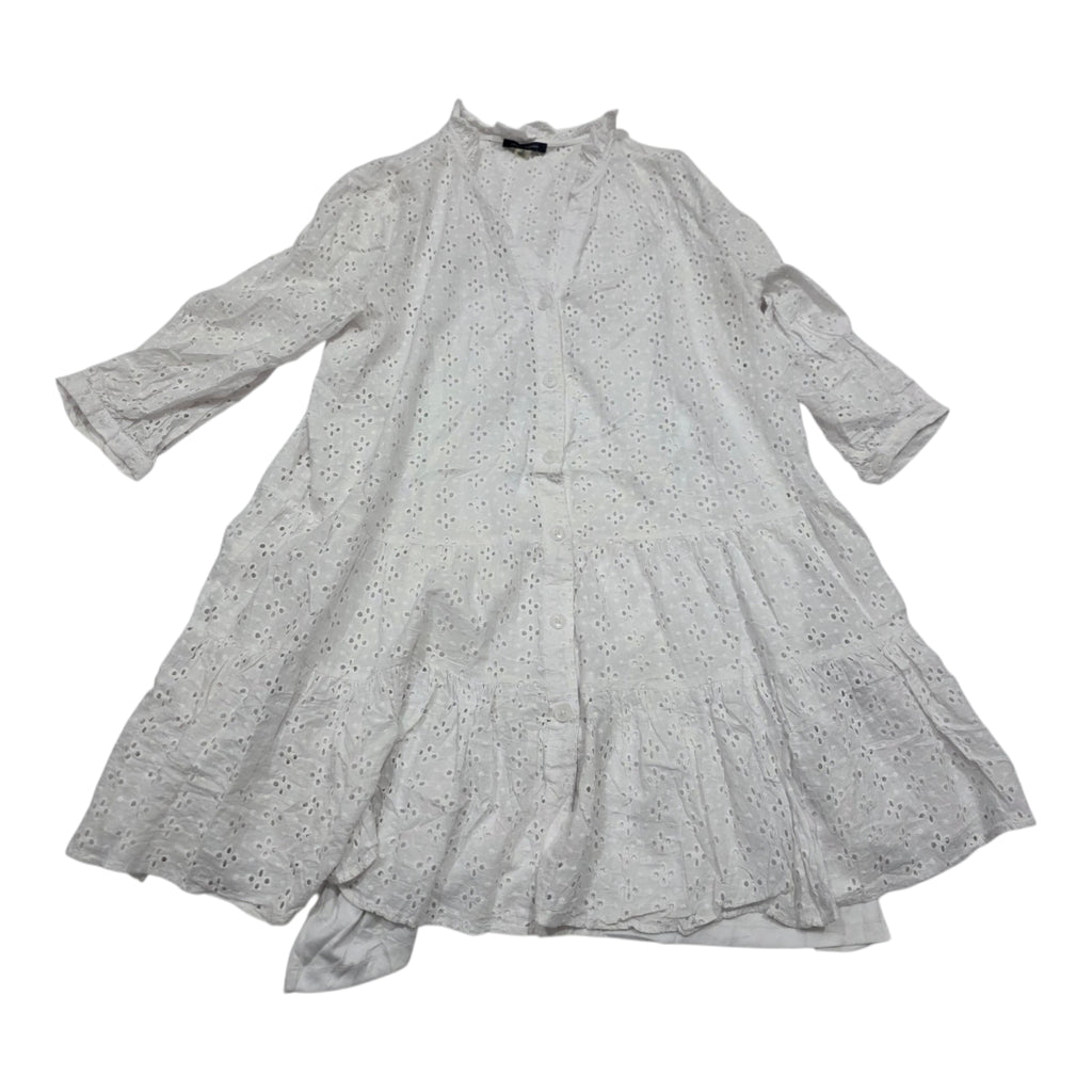 Vestido Camisero Tommy Hilfiger Encaje Blanco Tall 12 Mujer