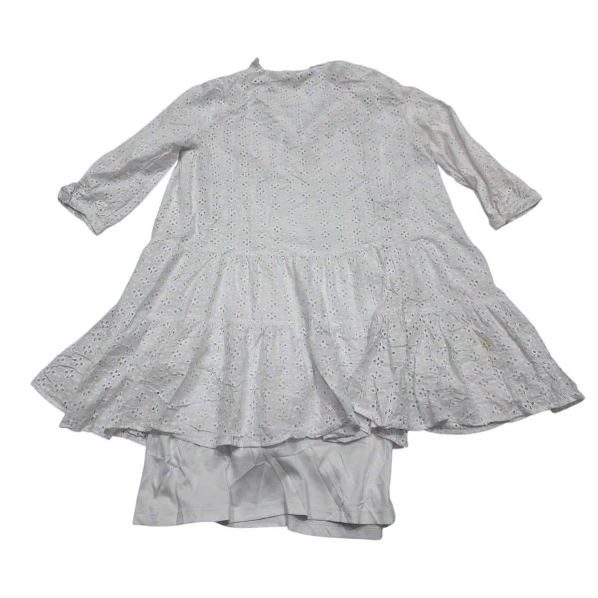 Vestido Camisero Tommy Hilfiger Encaje Blanco Tall 12 Mujer