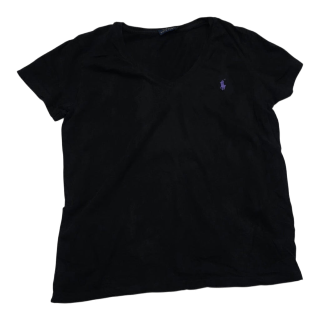 Playera Polo Ralph Lauren Mujer Grande Negra Poni Morado