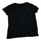 Playera Polo Ralph Lauren Mujer Grande Negra Poni Morado