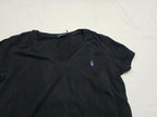 Playera Polo Ralph Lauren Mujer Grande Negra Poni Morado