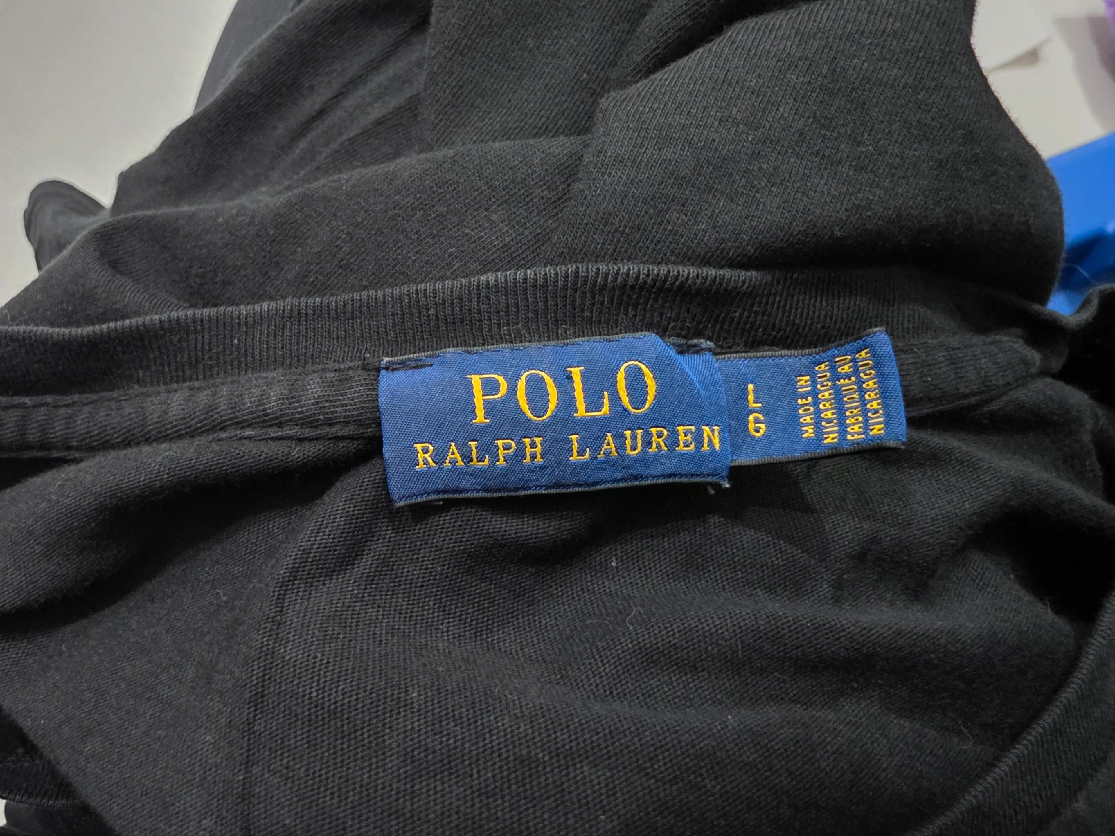 Playera Polo Ralph Lauren Mujer Grande Negra Poni Morado