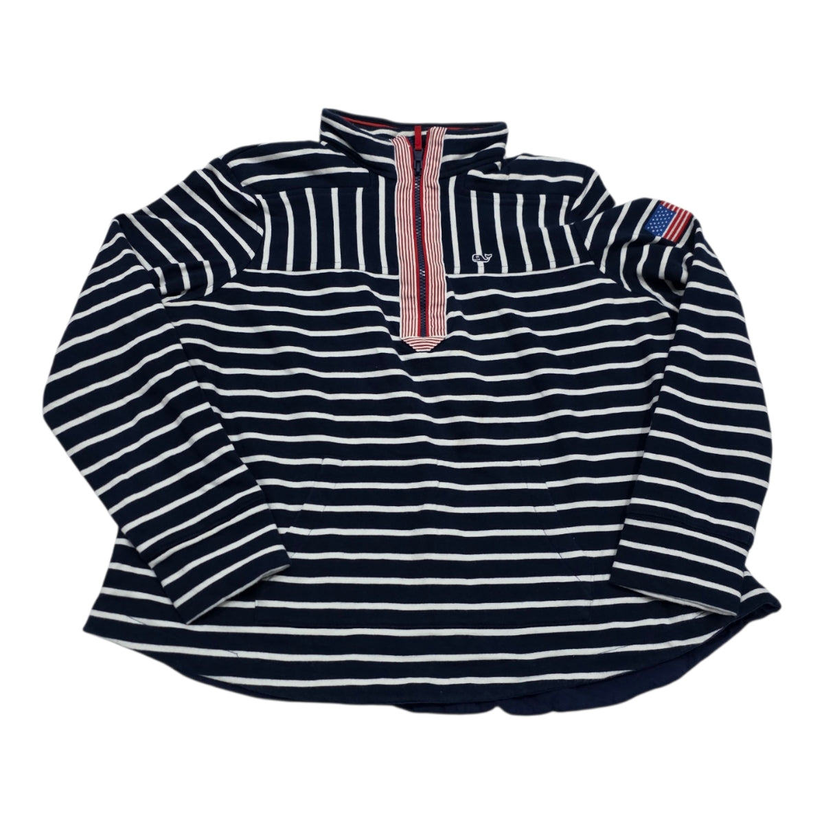 Sudadera Vineyard Vines De Mujer Talla Grande Azul Rayada